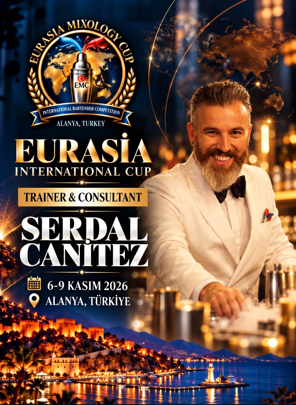 SERDAL CANİTEZ EURASIA MIXOLOGY CUP 2026’NIN TEKNİK JURİ KADROSUNDA