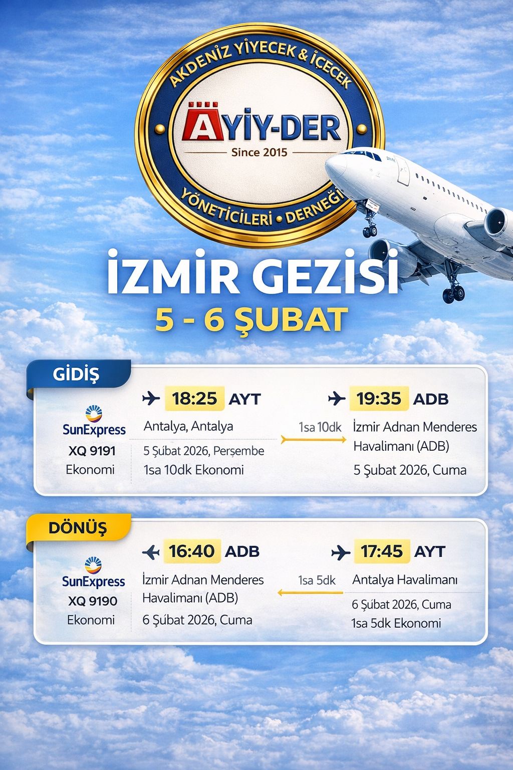 AYİYDER İzmir Fabrika Gezisi Duyurusu | 5–6 Şubat