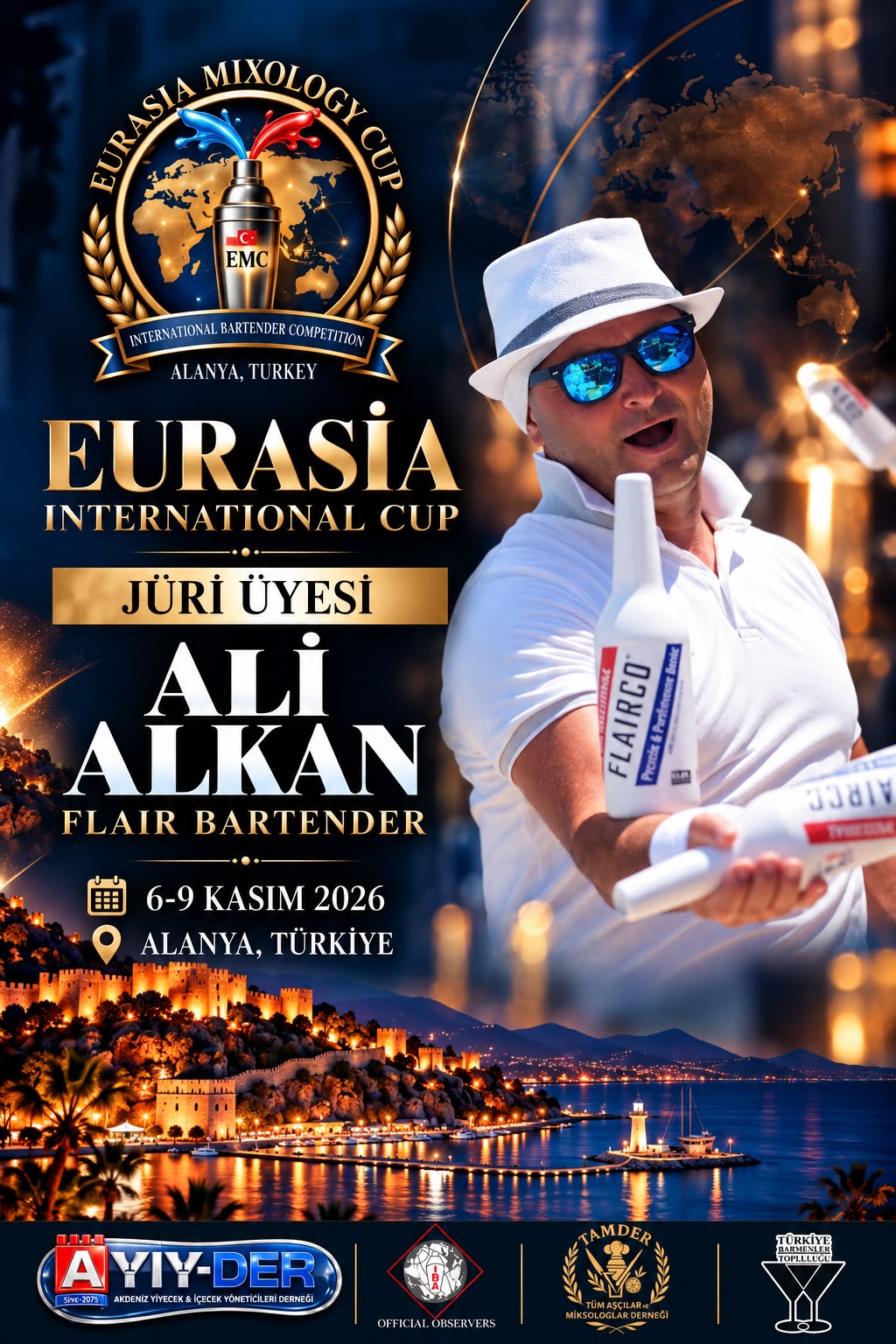 Flair Bartender Ali Alkan, EURASIA MIXOLOGY CUP 2026 Jüri Kadrosunda