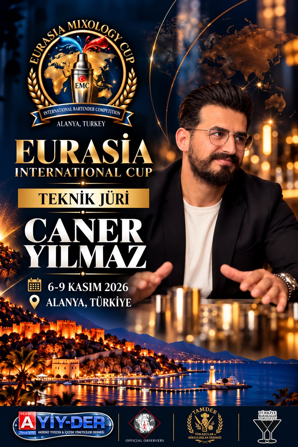 Caner Yılmaz, EURASIA MIXOLOGY CUP 2026 Teknik Jüri Kadrosunda