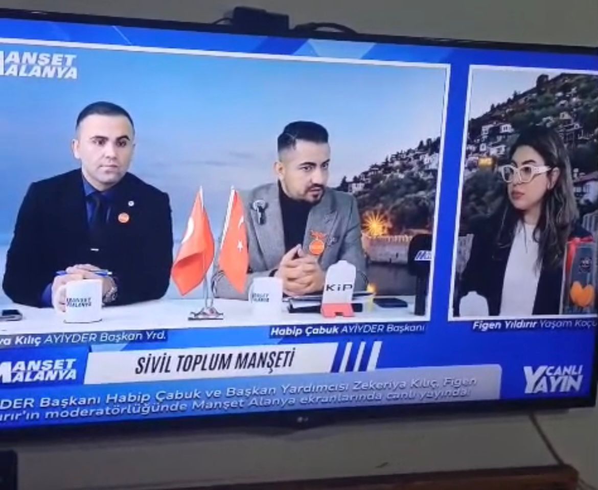 AYİY-DER Manşet Alanya Canlı Yayınında Gündem Oldu